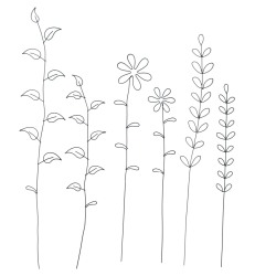 Stecker "Blumen" 6er-Set
